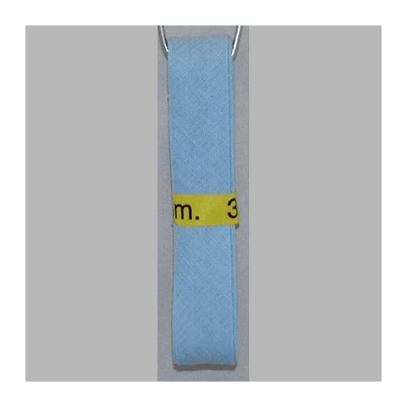 biais couleur bleue 20 mm longueur 3 mètres