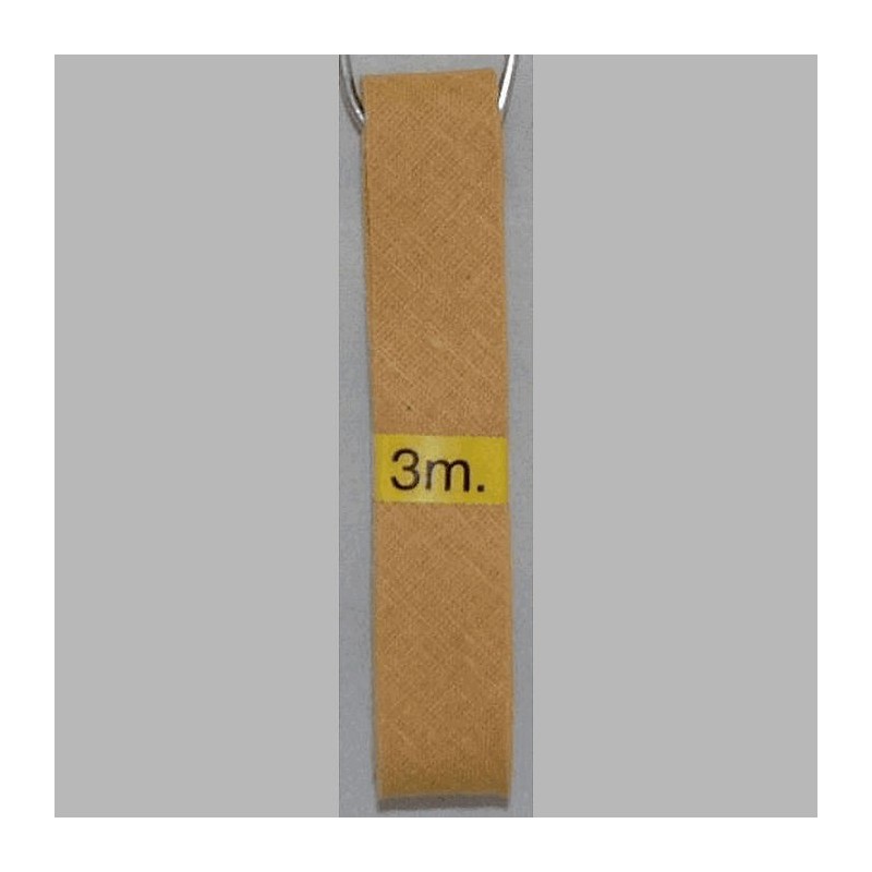 biaisband kleur camel 20 mm lengte 3 meter
