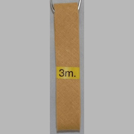 biaisband kleur camel 20 mm lengte 3 meter
