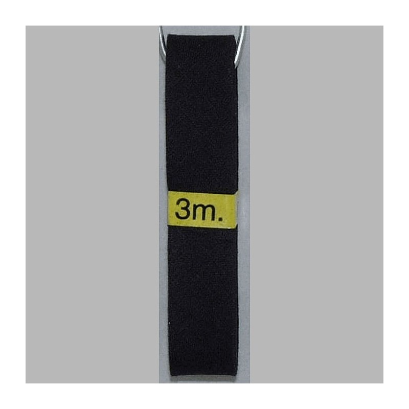 bias binding color black 20 mm length 3 meter
