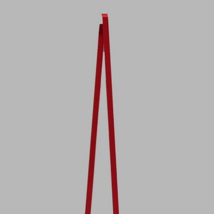 ribbon of satin color red width 10 mm