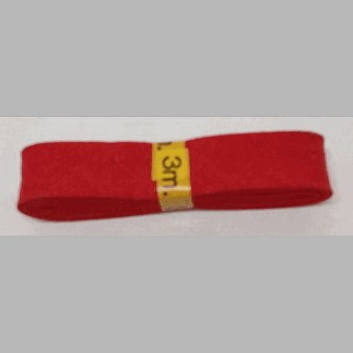 biais couleur rouge vif 20 mm longueur 3 mètres