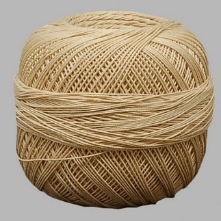 knit and crochet yarn No 10 Annell color cream 500 meter