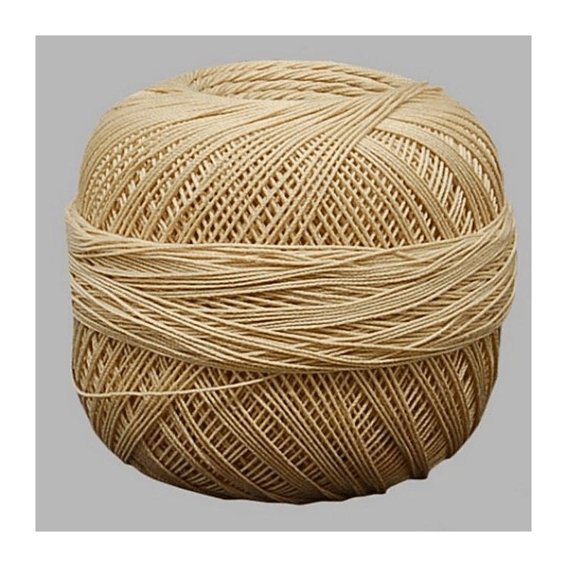 knit and crochet yarn No 20 Annell color cream 500 m