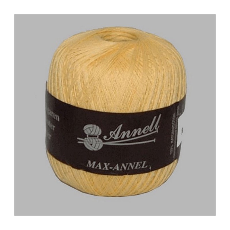 knit and crochet yarn Annell color yellow 550 m