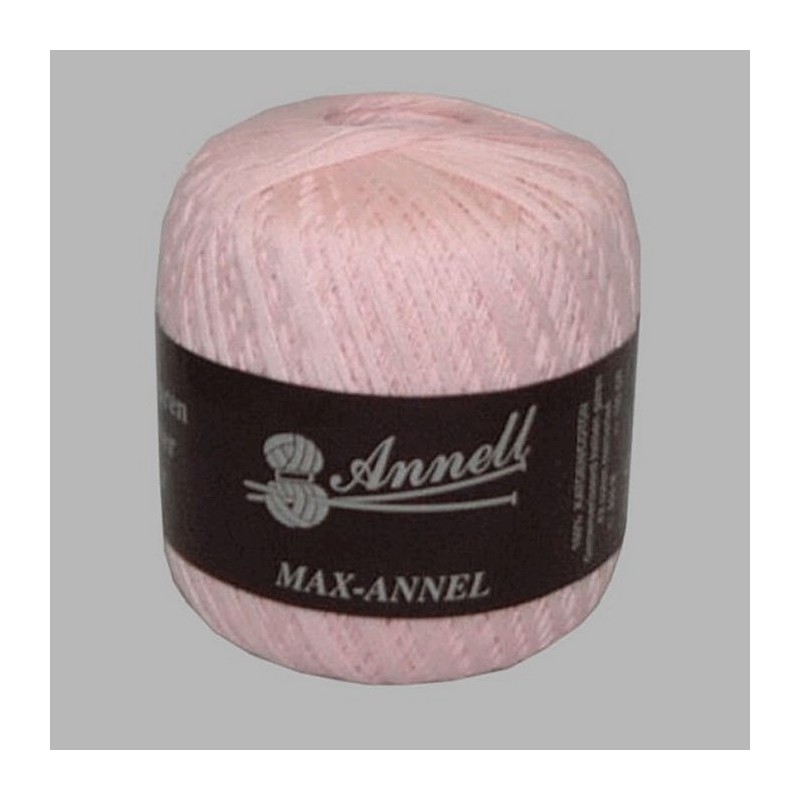 brei en haakgaren Annell kleur licht roze 550 m