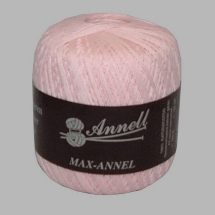 knit and crochet yarn Annell color light pink 550 m