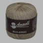 knit and crochet yarn Annell color beige 550 m