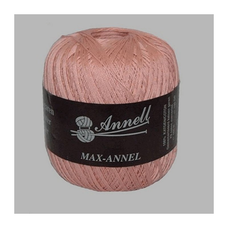 knit and crochet yarn Annell color old pink 550 m