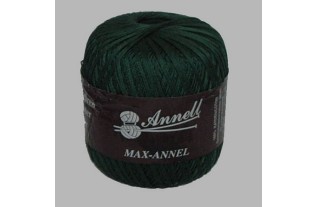 knit and crochet yarn Annell color dark green 550 m