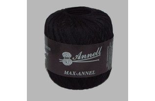 tricoter et crochet-fil Annell couleur noire 550 m