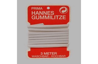 elastiekband kleur wit lengte 3 m breedte 5 mm