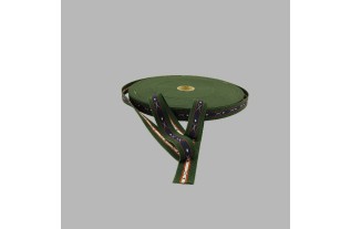 élastique / Élastique porte-jarretelles couleur verte motif golf largeur de 25 mm