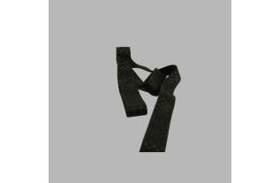 elastiek / bretel elastiek kleur zwart blok design 30 mm breed 2 meter lang