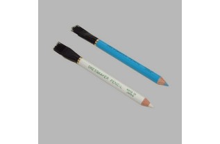 crayon pour les patrons de vêtements couleurs blanc et bleu