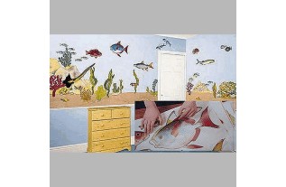 Decorations for kidsrooms of frieze frame design Underwater World