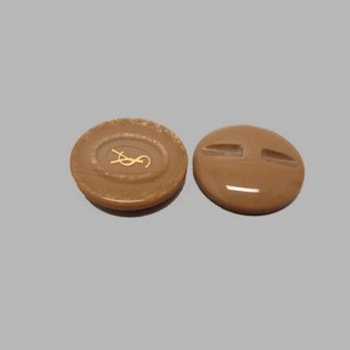 Bouton brun 25 mm