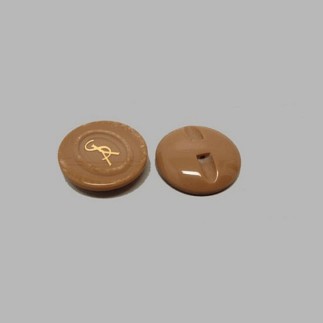 Button brown 22 mm