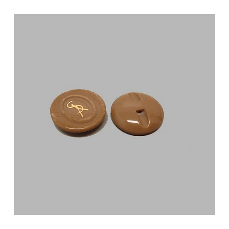 Button brown 22 mm