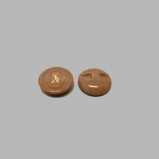 Bouton brun 17 mm