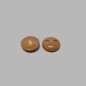 Button brown 17 mm