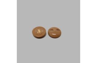 Bouton brun 17 mm