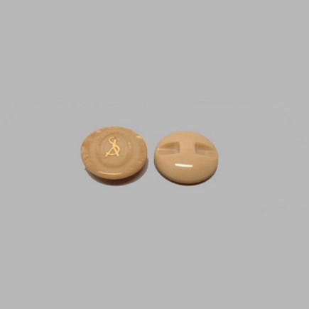 Bouton brun clair 17 mm
