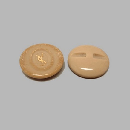 Bouton brun clair 25 mm