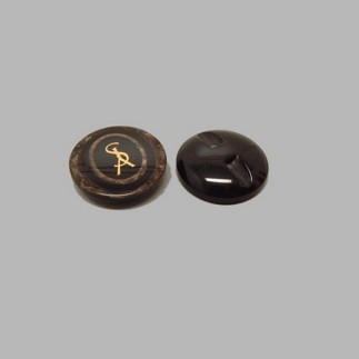 Bouton Brun-noir 22 mm