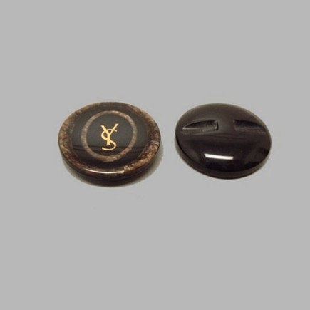 Bouton Brun-noir 25 mm