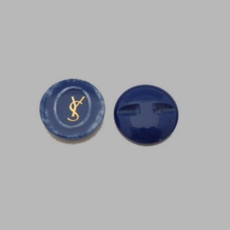 button for sewing onto fabrics color blue 20 mm