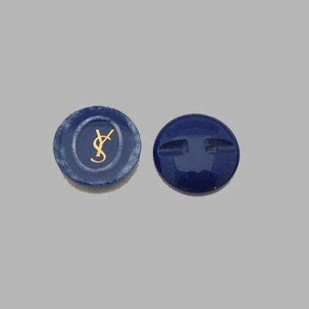 button for sewing onto fabrics color blue 20 mm