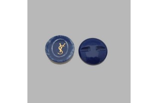 button for sewing onto fabrics color blue 20 mm