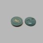 Bouton bleu clair-or 22 mm