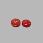 Button bordeaux Red 17 mm
