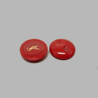 Bouton Bordeaux rouge 22 mm