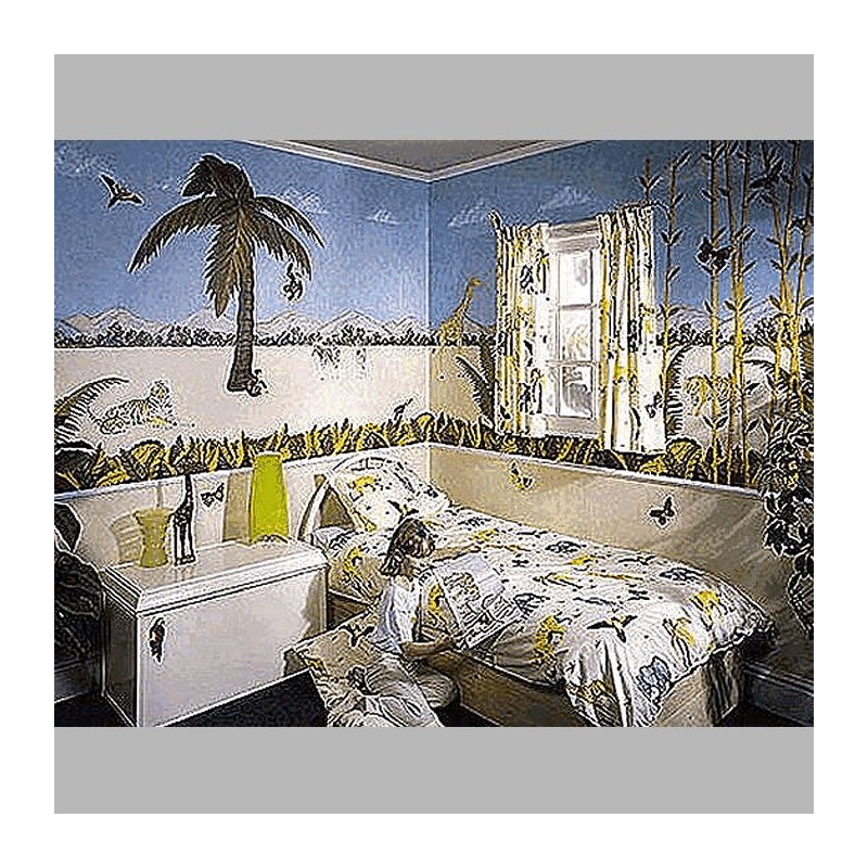 Décoration pour chambre d'enfant de frieze frame design Jungle A