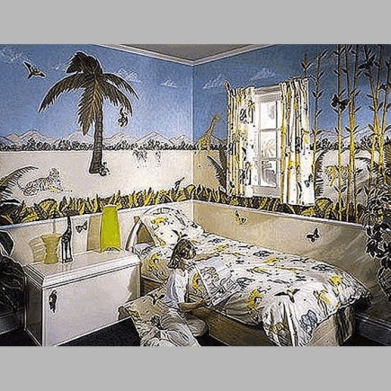 Décoration pour chambre d'enfant de frieze frame design Jungle A