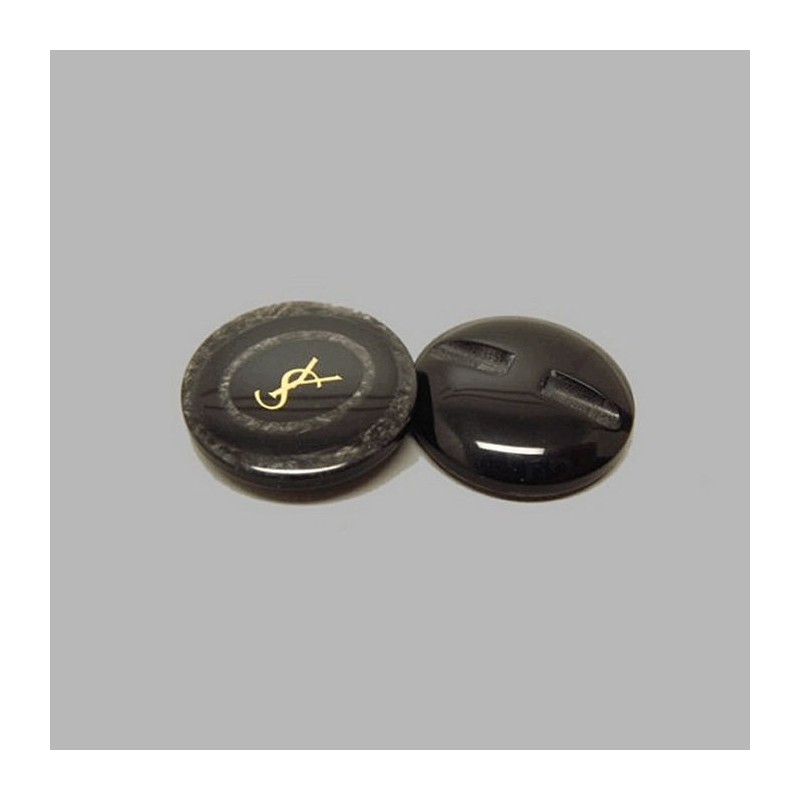 Button black-grey 25 mm