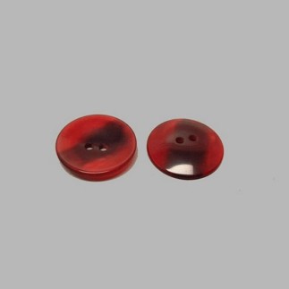 Knoop transparant rood 22 mm