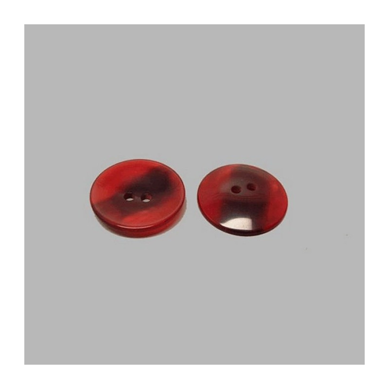 Knoop transparant rood 22 mm Knoop transparant rood 22 mm