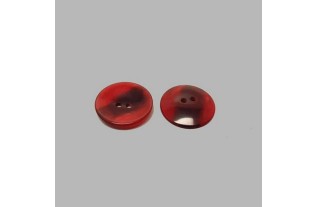 Knoop transparant rood 22 mm
