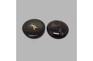 Bouton noir 25 mm