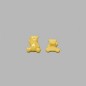 Button bear yellow 15 mm