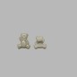 Bouton ours gris 15 mm