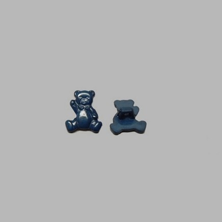 Button bear dark blue 15 mm