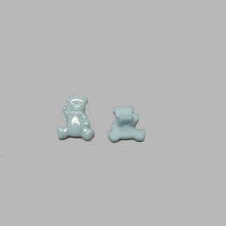 Button bear light blue15 mm