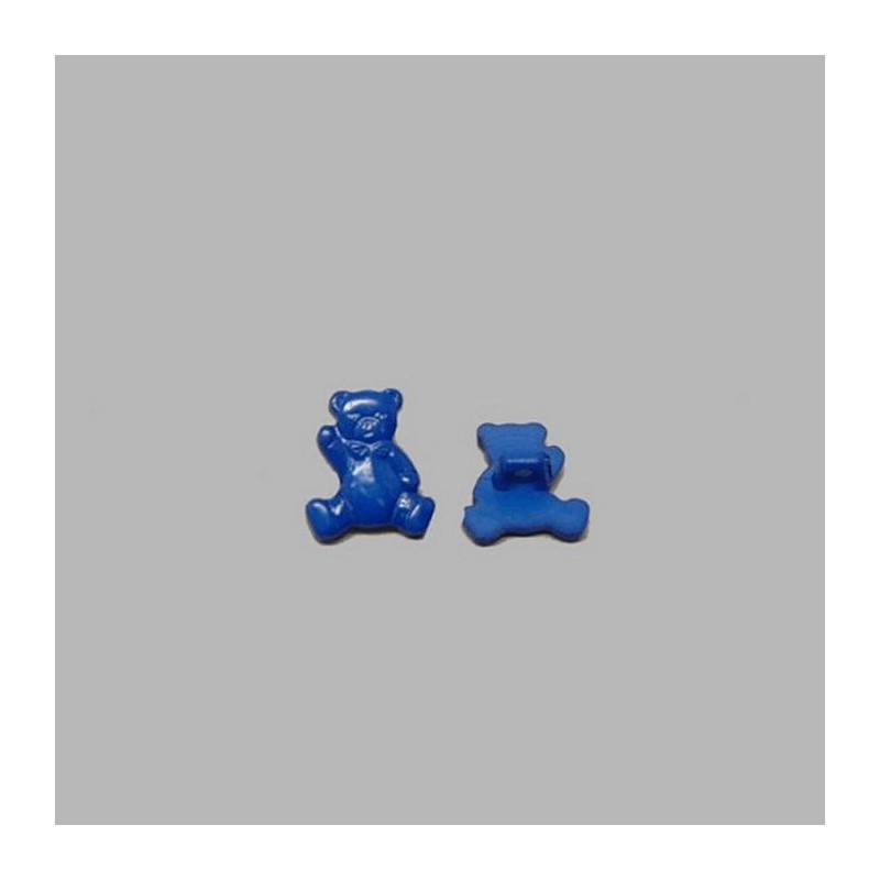 Bouton ours blauw 15 mm