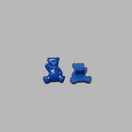 Bouton ours blauw 15 mm