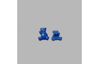 Button bear blauw 15 mm